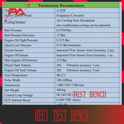 ISO9001 JZ805 Heui Common Rail Diesel Test Bench