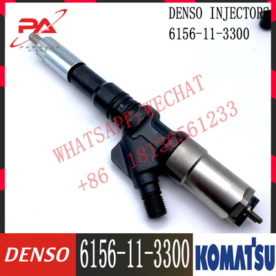 Đầu phun nhiên liệu động cơ 6D125 6156-11-3300 095000-1211 cho máy xúc Denso Komatsu