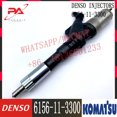Đầu phun nhiên liệu động cơ 6D125 6156-11-3300 095000-1211 cho máy xúc Denso Komatsu